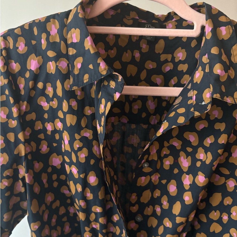 JCrew - Midi Leopard Dress - Size 16